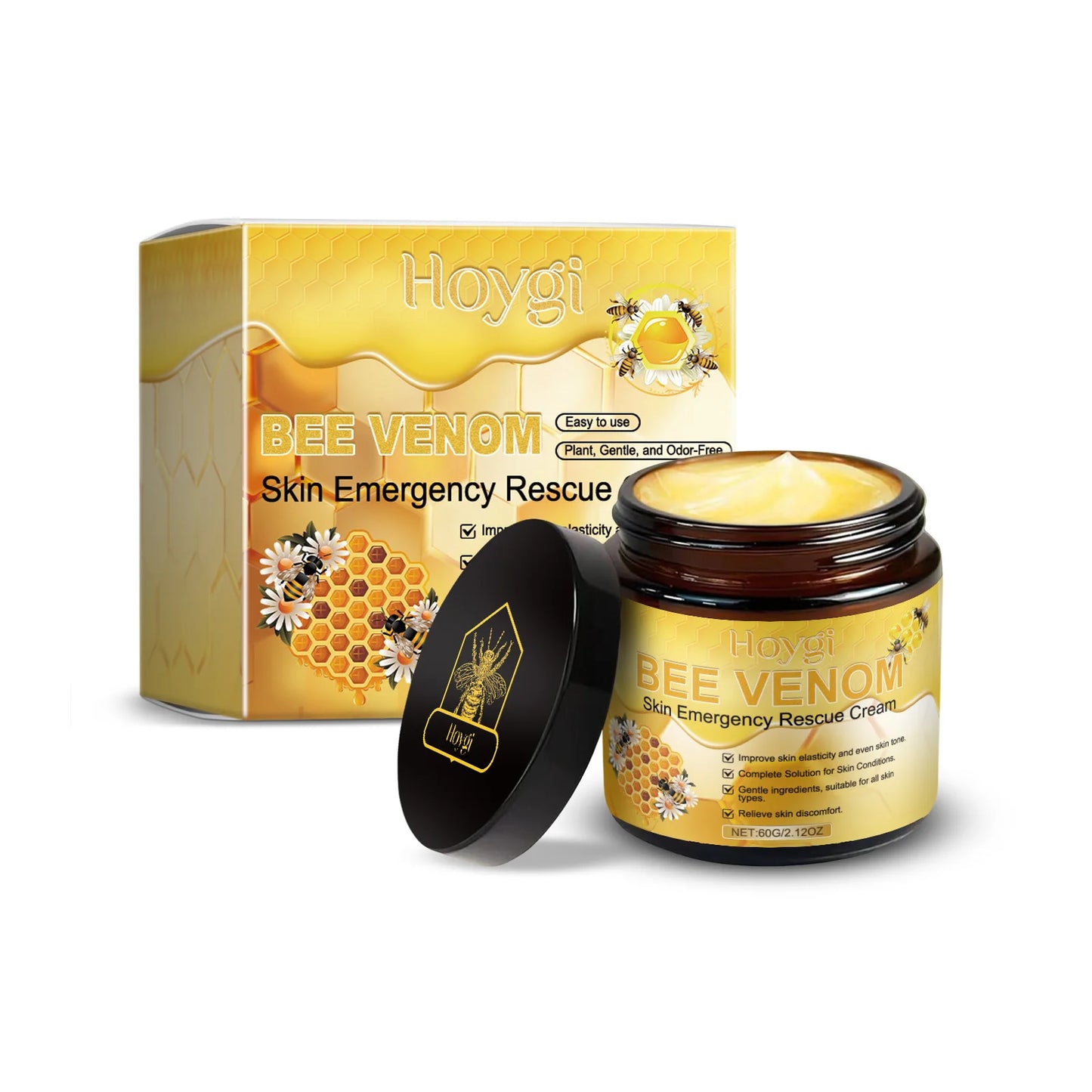 Bee Venom Cream | Relieves Redness Repairs Damage Strengthens Skin | Deep Moisturizing