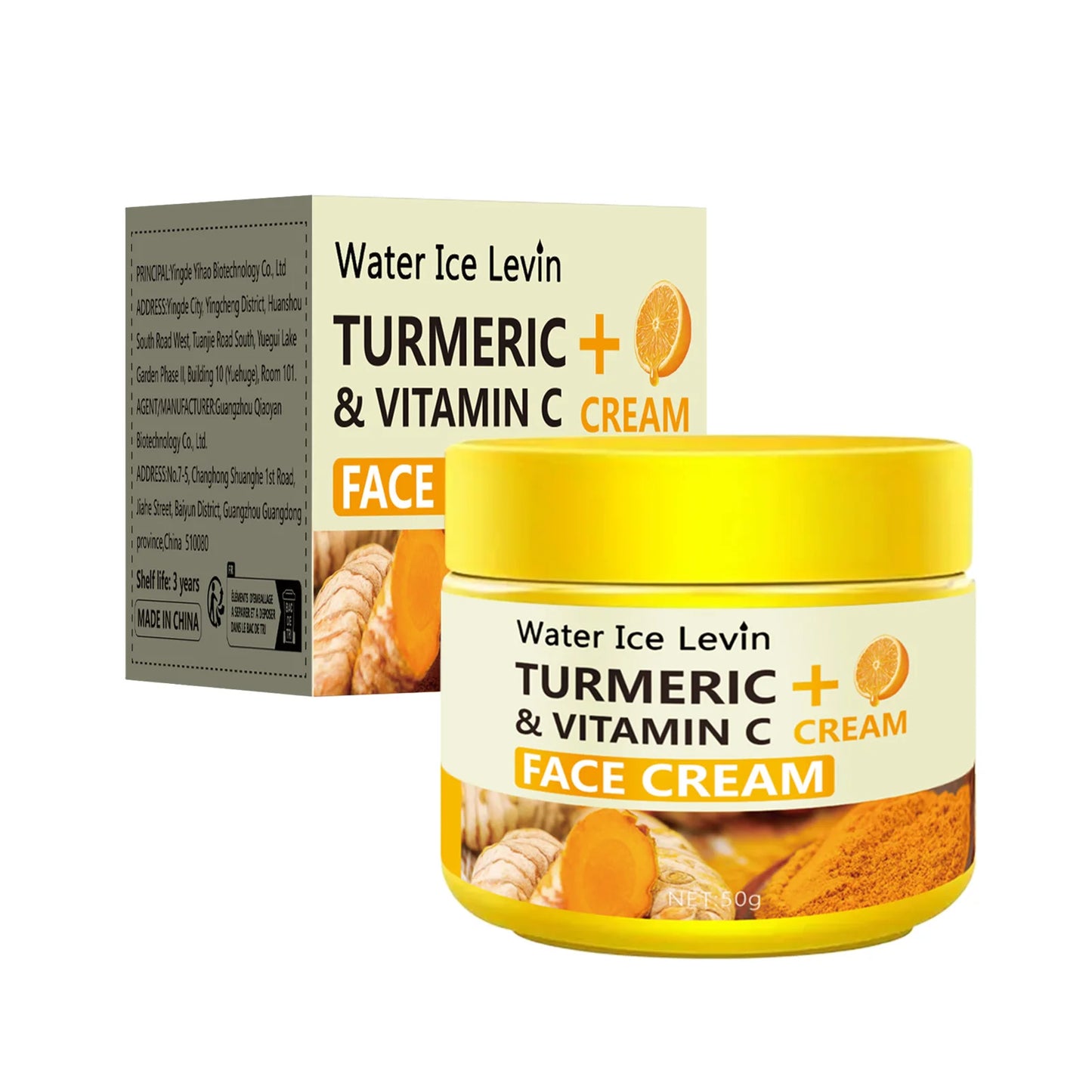 Turmeric Vitamin C Anti-Aging Cream | Moisturizing Collagen Hyaluronic Acid Skin Care